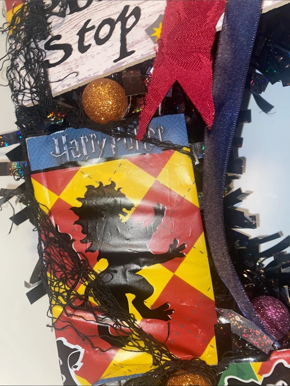 Harry Potter Handmade Holiday Christmas Halloween Wreath